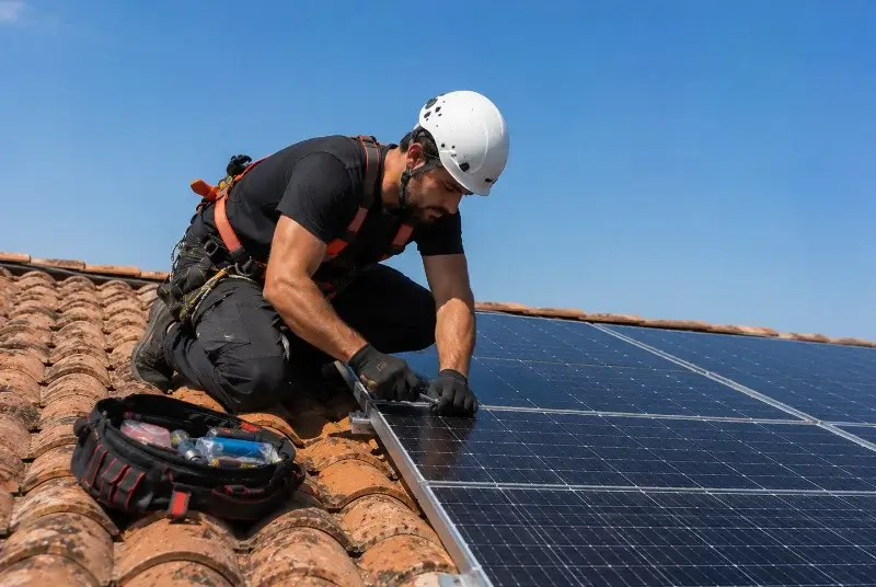 Maintenance et monitoring de panneaux solaires à Mimbaste