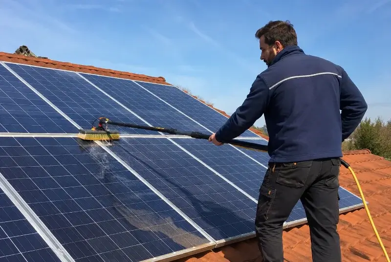 Nettoyage et entretien de panneaux solaires à Mimbaste